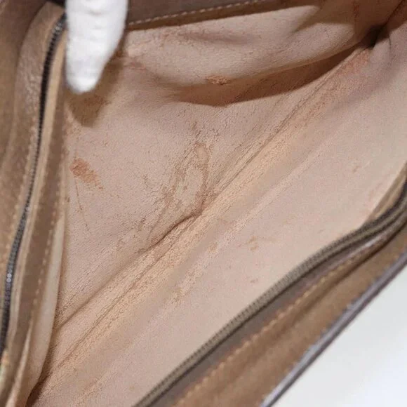 GUCCI GG Supreme Web Sherry Line Bag PVC Beige Gold 14 02 013 Auth 144420 - Picture 12 of 16